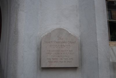 Huguenot Church Marker image. Click for full size.