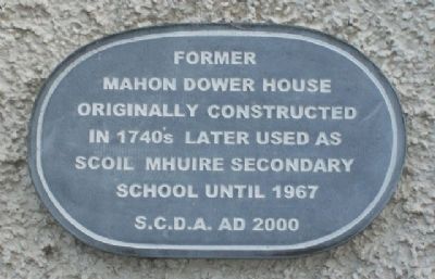Mahon Dower House Marker. Click for full size. Mahon Dower House Marker image. Click for full size.