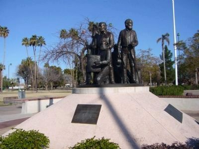 Mesa Pioneer Monument. Click for full size. Mesa Pioneer Monument image. Click for full size.