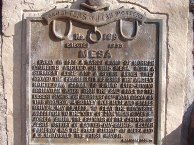 Mesa Marker. Click for full size. Mesa Marker image. Click for full size.