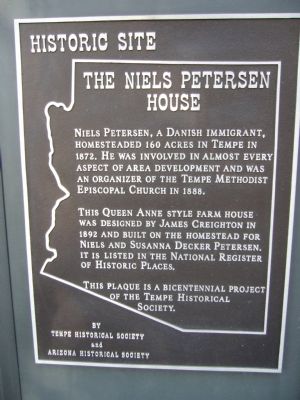 The Niels Petersen House Marker. Click for full size. The Niels Petersen House Marker image. Click for full size.