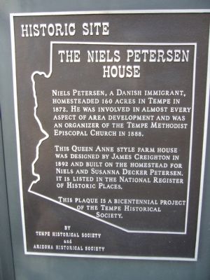 The Niels Petersen House Marker image. Click for full size.