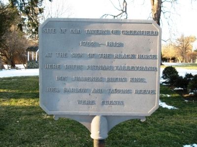 Site of Old Tavern of Greenfield Marker image. Click for full size.