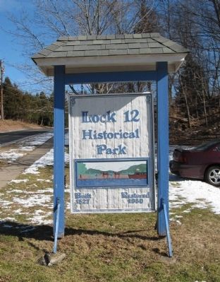 Lock 12 Historical Park Sign image. Click for full size.