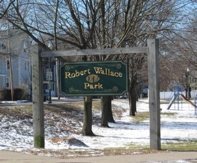Robert Wallace Park Sign image. Click for full size.