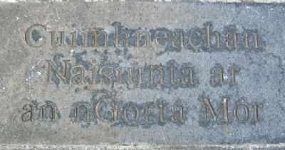 National Famine Memorial Marker (Gaelic) image. Click for full size.