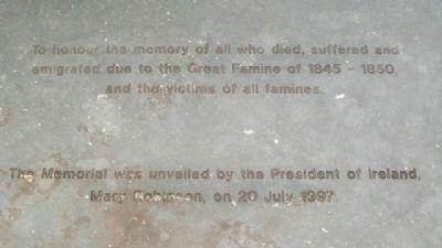 National Famine Memorial In Honor image. Click for full size.