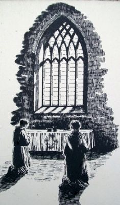 East Window Depiction on Marker. Click for full size. East Window Depiction on Marker image. Click for full size.