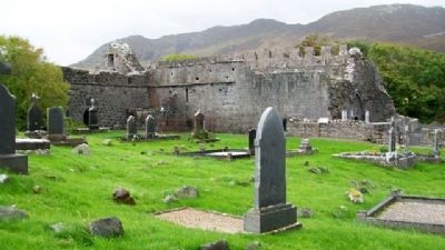 Murrisk Friary / Mainistir Mhuraisce & Marker. Click for full size. Murrisk Friary / Mainistir Mhuraisce & Marker image. Click for full size.