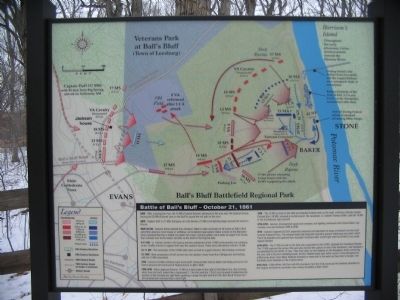 Battle of Balls Bluff Marker. Click for full size. Battle of Balls Bluff Marker image. Click for full size.
