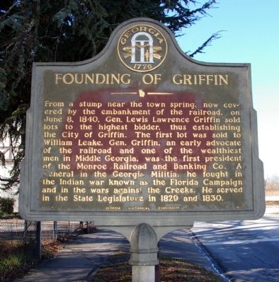 Founding of Griffin Marker image. Click for full size.