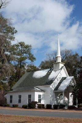 Todays Lower Three Runs Baptist Church , and present location image. Click for full size.