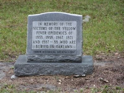 Oaklawn Cemetery , Yellow Fever Victims Memorial image. Click for full size.