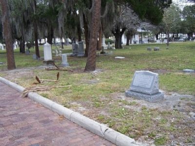 Oaklawn Cemetery, USS Sagamore Stone image. Click for full size.