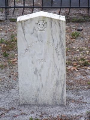 Oaklawn Cemetery Confederate Unknown Soldier image. Click for full size.