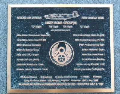 446th Bomb Group (H) Memorial image. Click for full size.