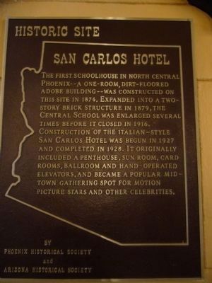 San Carlos Hotel. Click for full size. San Carlos Hotel image. Click for full size.