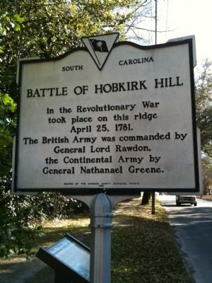 Battle Of Hobkirk Hill (#2) Marker image. Click for full size.