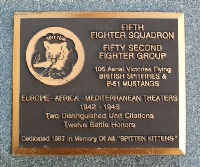 Fifth Fighter Squadron Memorial. Click for full size. Fifth Fighter Squadron Memorial image. Click for full size.