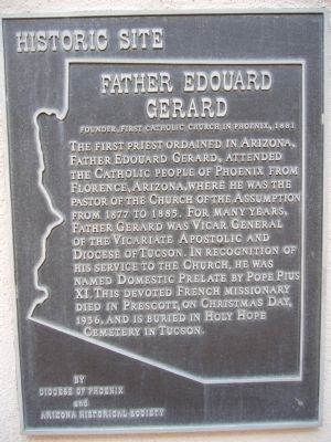 Father Edouard Gerard Marker. Click for full size. Father Edouard Gerard Marker image. Click for full size.