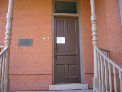 The Evans House Marker. Click for full size. The Evans House Marker image. Click for full size.