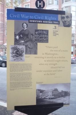 Clara Barton, Angel of the Battlefield at Home Marker image. Click for full size.