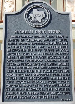 Michel's Drug Store Marker image. Click for full size.