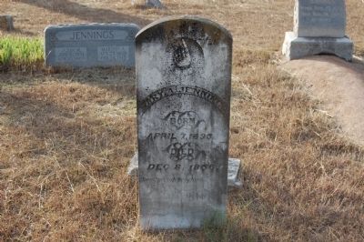 Mary Ann Jennings Headstone. Click for full size. Mary Ann Jennings Headstone image. Click for full size.