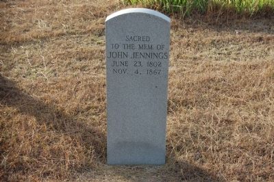 John Jennings Headstone image. Click for full size.