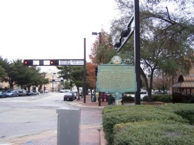 First Lt. Baldomero Lopez Marker, looking east along Madison Street image. Click for full size.