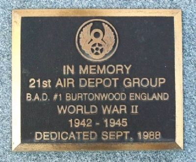 21st Air Depot Group Memorial image. Click for full size.