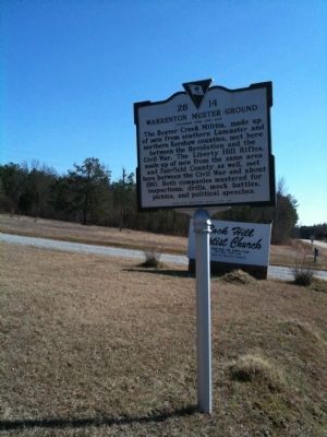 Warrenton Muster Ground Marker image. Click for full size.