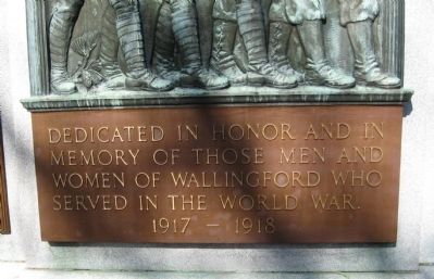 Wallingford World War I Monument image. Click for full size.