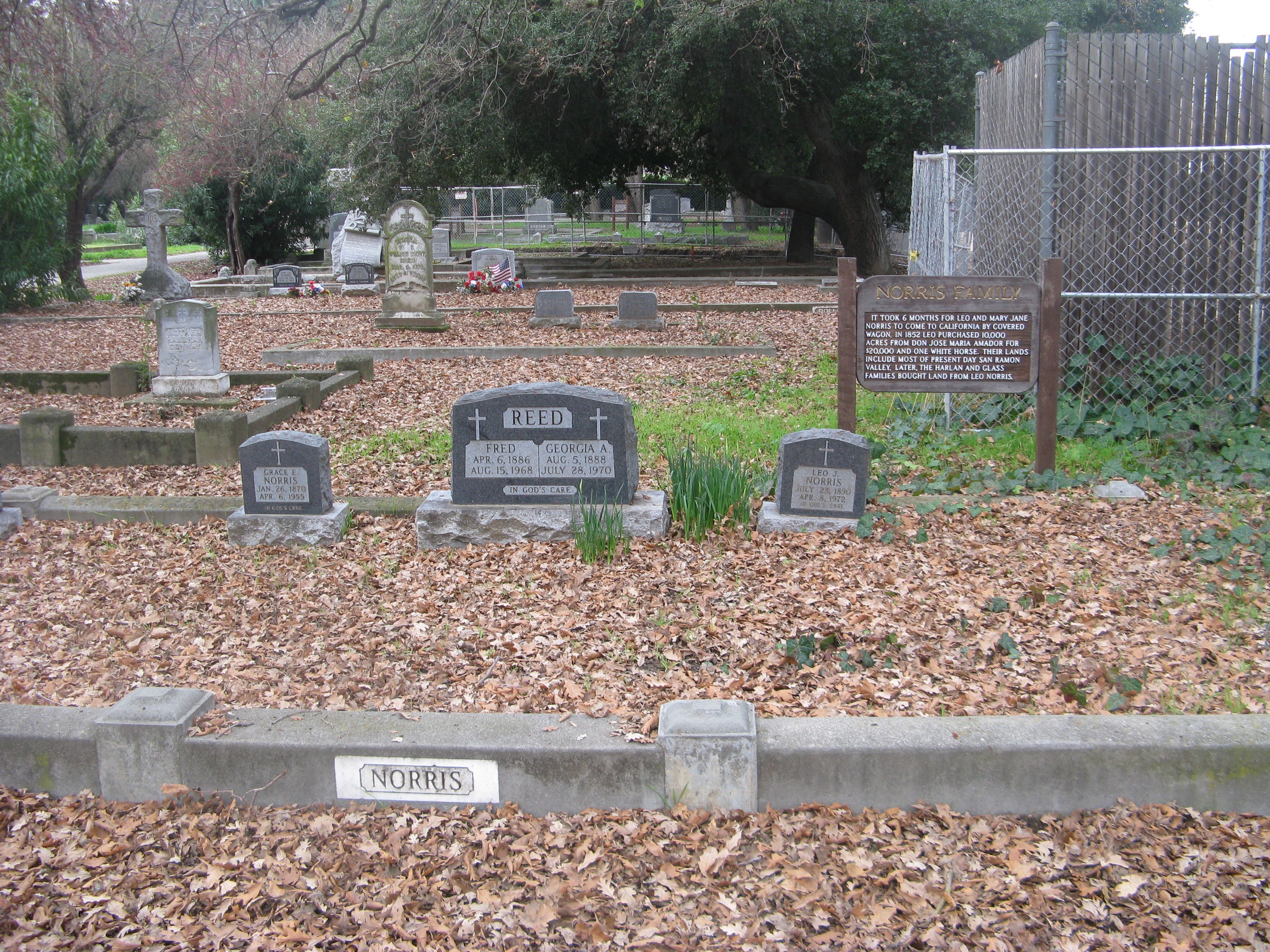 Norris Marker and Family Plot