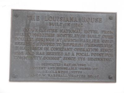 The Louisiana House Marker image. Click for full size.