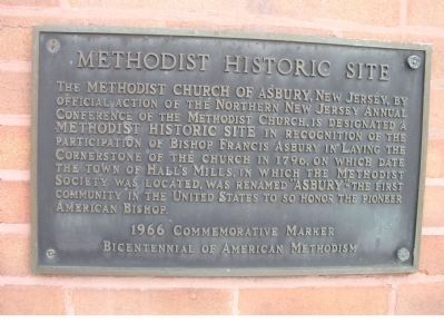 Methodist Historic Site Marker image. Click for full size.