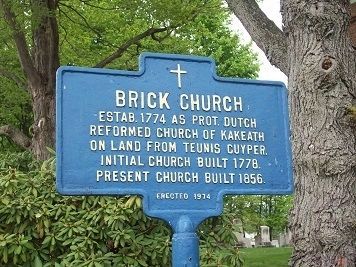 Brick Church Marker. Click for full size. Brick Church Marker image. Click for full size.