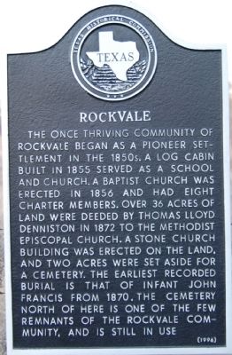 Rockvale Marker image. Click for full size.