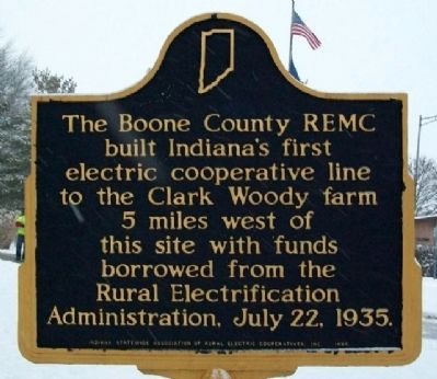 Boone County REMC Marker image. Click for full size.