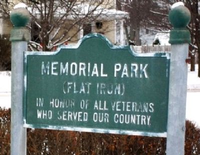 Memorial Park Marker image. Click for full size.