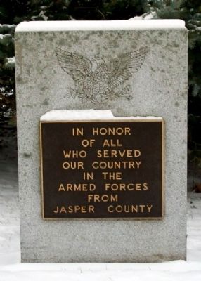 Jasper County Veterans Memorial image. Click for full size.