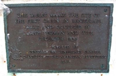 First Cabin in Rensselaer Marker. Click for full size. First Cabin in Rensselaer Marker image. Click for full size.