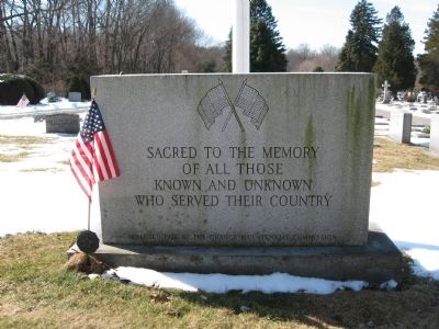 Sacred to the Memory Marker image. Click for full size.