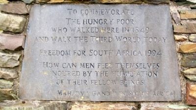 1849 Famine Walk Memorial Dedication image. Click for full size.