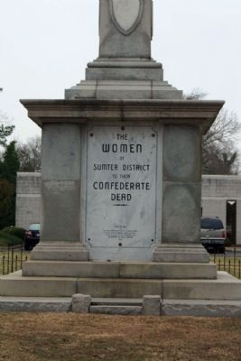 Sumter District Confederate Dead , east face. Click for full size. Sumter District Confederate Dead , east face image. Click for full size.