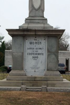 Sumter District Confederate Dead , east face image. Click for full size.