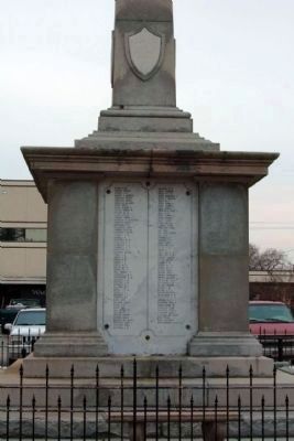 Sumter District Confederate Dead, North face. Click for full size. Sumter District Confederate Dead, North face image. Click for full size.