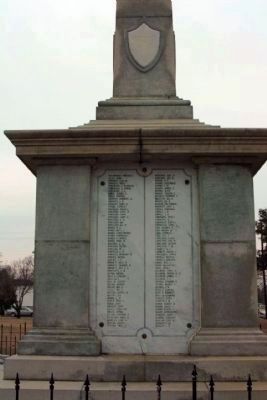 Sumter District Confederate Dead , South face. Click for full size. Sumter District Confederate Dead , South face image. Click for full size.