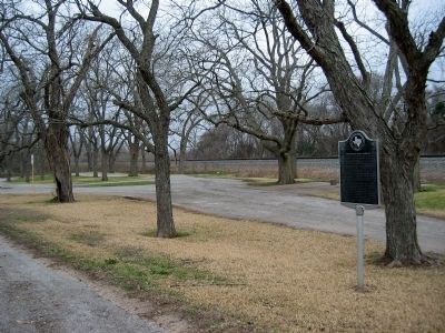 View of park and marker. image. Click for full size.