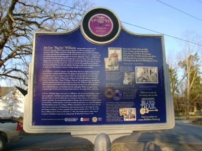Big Joe Williams Marker. Click for full size. Big Joe Williams Marker image. Click for full size.